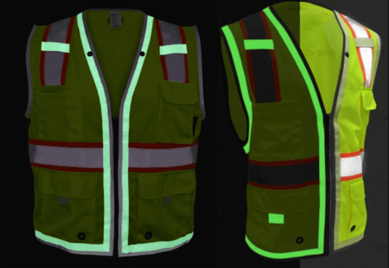 Figure 2 Example of Luminous Reflective Tape for Clothing