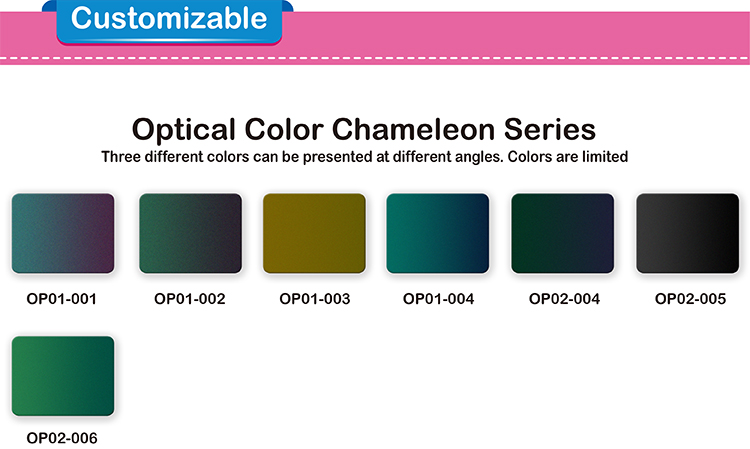 Figure 2 Optical Color Chameleon Heat Transfer Vinyl Shades