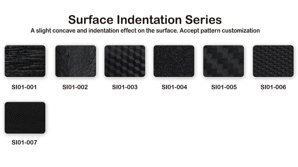 Figure 2 Surface Indentation Heat Transfer Vinyl