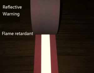 Figure 2 Red-Silver-Red Flame Retardant Warning Reflective Tape