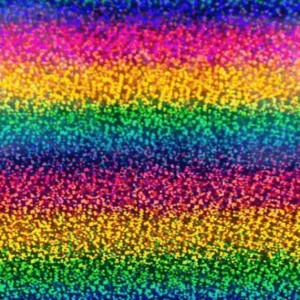 Figure 1 Rainbow Glitter HTV