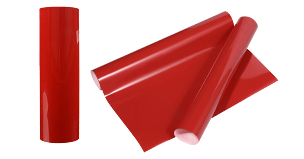 Banner of ygmreflective red iron on vinyl